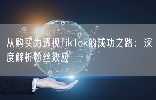 从购买力透视TikTok的成功之路：深度解析粉丝效应