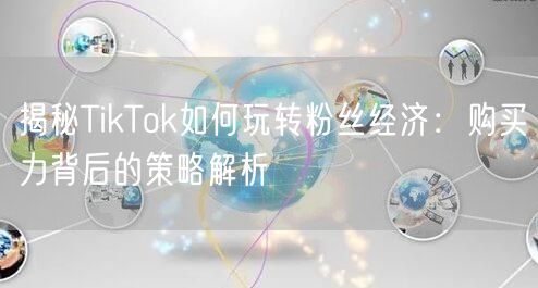 揭秘TikTok如何玩转粉丝经济：购买力背后的策略解析