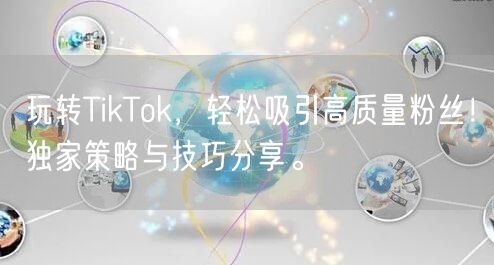 玩转TikTok，轻松吸引高质量粉丝！独家策略与技巧分享。