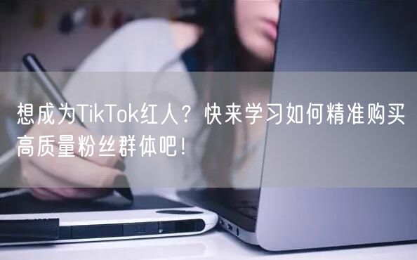 想成为TikTok红人？快来学习如何精准购买高质量粉丝群体吧！