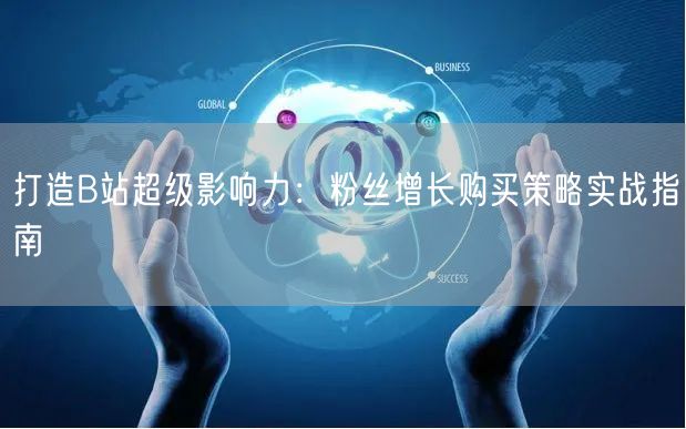 打造B站超级影响力：粉丝增长购买策略实战指南