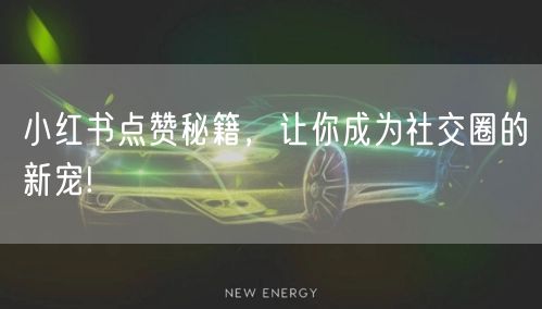 小红书点赞秘籍，让你成为社交圈的新宠!