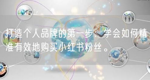 打造个人品牌的第一步：学会如何精准有效地购买小红书粉丝。